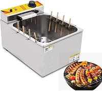 Commercial Sausage Fryer Machine, Automatic Large Capacity Hot Dog and Cheese Stick Cooker, Ideal for Frying Hot Dogs on a Stick and Cheese Mozzarella Sticks