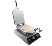 Commercial Seafood Crispy Cake Machine, Seafood Shrimp Cake Machine with Digital Temperature Control, Double Non-Stick Hot Plate, Pancake Maker for Snack Bars, Home Use