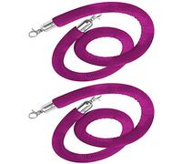 Commercial Set - 2-Pack, Purple, 1.8m Long Crowd Control Ropes with Hoo for Events, VIP Queue ment, Grand Openings, and Safe ures