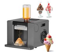 Commercial Shaved Ice Machine 280 W, Ice Cream Maker, Shaved Ice Crushing Machine, Electric Snow Cone Maker for Restaurants, Bars, Snack Bars, Dessert Shops Black