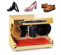 Commercial Shoe Shiner Machine, 1400 RPM Automatic Electric Shoe Polisher with Pinball Oil Outlet, for Home Hotel Bank Entrance