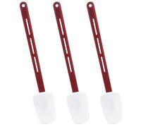 Commercial Silicone Baking Spoons Pack of 3, 14-Inch Commercial Silicone Rubber Spoons for Baking, Heat Resistant Silicone Spoonulas for Cooking, Mixing & Frying, Rubber Spatula Set