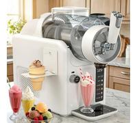 Commercial Slush Machine, 1.8L Slushie Maker with 5 Preset Programs, 360° Rotation, Quick Cooling, LED Display for Slush, Cocktails, Milkshakes and More