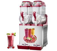 Commercial Slush Machine, Independent Temp Zones for Perfect Frozen Drinks, One-Touch Cleaning, Ideal for Hotels, Bars, Parties & Fast Food