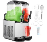 Commercial Slushie Machine 8gal/30l - Stainless Steel Frozen Drink Maker For Margaritas, Daiquiris & Cocktails - Perfect For Parties & Events