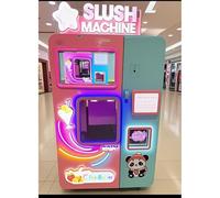 Commercial Slushie & Smoothie Vending Machine, Fully Automatic Frozen Drink Dispenser with Coin, Card Payment, and High-Capacity Capacity for Business Use