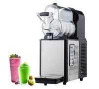 Commercial Slushy Machine, Stainless Steel Frozen Drink Maker, Electric Beverage Dispenser with Preservation Function for Ice Juice Coffee Making