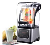 Commercial Smoothie Blender 2200W Fast Blending Digital Display 1.6L Cup Sound Enclosure for Smoothies Ice Crushing Cocktails Nut Butter