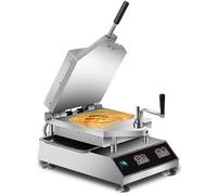 Commercial Snack Food Dried Seafood Pie Pancake Steamer, 2800W Seafood Fossil Cake Machine with Temperature Display & Intelligent Temperature Control for Snack Bars and Home Use,A