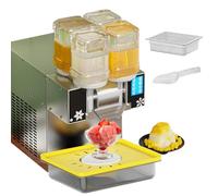 Commercial Snow Cone Machine, High-Capacity 120kg/24h, Electric Turntable & 4 Cylinders for Restaurants and Snack Bars