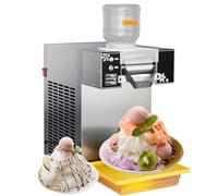 Commercial Snowflake Ice Machine, 60/120/180kg/DAY Snowflake Ice Maker, Stainless Steel Ice Shaver Machine, Electric Snow Cone Maker,for Rapid Heat Dissipation, for Bakery, Cafe(120KG)