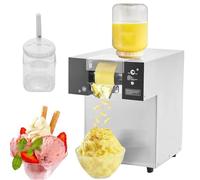 Commercial Snowflake Ice Machine, 60/120KG/24H Snow Flake Ice Cream Maker, Cool Slushie Machine, Electric Snow Cone Maker, Air Cooling for Bakery, Cafe,120KG (120KG)