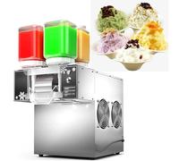 Commercial Snowflake Ice Machine, Automatic Electric Ice Crusher, 120-180kg Daily Capacity, Air Cooling for Slushies and Drinks, 750w/1200w Power