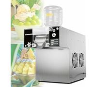 Commercial Snowflake Ice Maker, Adjustable Speed Stainless Steel Shaver for Restaurants, Bars, and Drink Shops