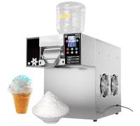 Commercial Snowflake Ice Maker, Electric Ice Shaver, Adjustable Speed for Food Trucks, Restaurants, Milktea Shops