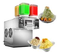 Commercial Snowflake Ice Maker Machine, 750W Tabletop Electric Snow Cone Maker, Air Cooling Adjustable Speed, Ice Crusher for Home and Party Use