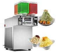 Commercial Snowflake Ice Maker Machine, 750W Tabletop Electric Snow Cone Maker, Air Cooling Adjustable Speed, Ice Crusher for Home and Party Use