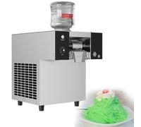 Commercial Snowflake Ice Maker Machine, High-Efficiency Snow Cone Ice Shaver for Restaurants and Snack Bars, Daily Output 177lbs