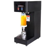Commercial Soda Can Sealer Machine, 180W Electric Auto Desktop Sealer with Counter & LCD Display, Height Adjustable 14-21cm, Compatible with 55mm Aluminum Caps