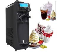 Commercial Soft ice Cream Machine,14-16 L/Hour Automatic Soft ice Cream Machine with 6L Capacity,Tabletop ice Cream Machine with LCD Display&Timer,for Smoothies,Yogurt Sundaes,Snack bar Cafe