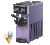 Commercial Soft Serve Ice Cream Machine, Automatic Cleaning, LCD Panel, Countertop Dessert Maker for Restaurants and Food Shops