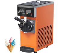 Commercial Soft Serve Ice Cream Machine, Automatic Cleaning, LCD Panel, Countertop Dessert Maker for Restaurants and Food Shops
