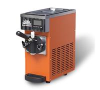 Commercial Soft Serve Ice Cream Machine Countertop ice Cream Maker with LED Display 450W Electric Gelato Maker for Restaurant(Orange)