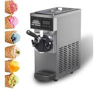 Commercial Soft Serve Ice Cream Machine Countertop ice Cream Maker with LED Display 450W Electric Gelato Maker for Restaurant(Stainlesssteel)