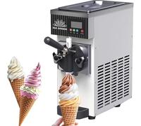 Commercial Soft Serve Ice Cream Maker 2.5 Countertop Machine with LCD Panel