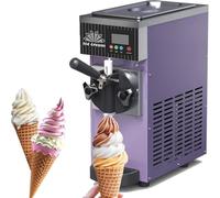 Commercial Soft Serve Ice Cream Maker 2.5 Countertop Machine with LCD Panel