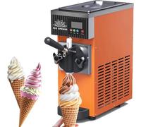 Commercial Soft Serve Ice Cream Maker 2.5 Countertop Machine with LCD Panel