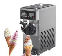 Commercial Soft Serve Ice Cream Maker 2.5 Countertop Machine with LCD Panel