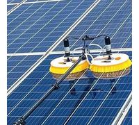 Commercial Solar Panel Cleaning System with Telescopic Rod & Dual Brush Heads - Water-Ready PV Maintenance Kit (Gpbb7.5m)