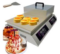 Commercial Souffle Machine Souffle Pancake Maker Dorayaki Baker Double Plate Electric Griddle Digital Display Muffin Maker 26.3x13.8in Copper Heating Sur face Fluffy Machine Dualhead