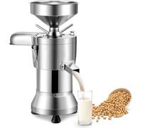 Commercial Soy Milk Maker, 1100W High Capacity Automatic Slag Separation Grinder with 100mm Wheel and 100 Mesh Filter for Tofu and Nut Milk, Ideal for Breakfast Shops and Cafeterias