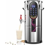 Commercial Soy Milk Maker Machine with LED Display, Large Stainless Steel Nut Milk Maker, 24H Timed, Multiple Modes Adjustable