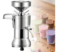Commercial Soymilk Maker with Slag Separation,2800 RPM,25kg/H Stainless Steel Automatic Soy Milk Grinder for Restaurants,Canteens,and Small Food Processing Facilities