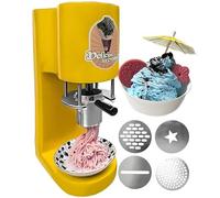Commercial Spaghetti Ice Cream Press Machine, 28-30L/H Output, Multi-Shape Noodle Maker for Bars Cafes Dessert Shops