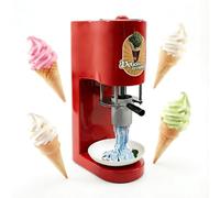 Commercial Spaghetti Ice Cream Press Machine, Electric Ice Cream Noodle Maker with 4 Molds, 7.4-7.9 Gal/Hr Gelato Extruder, Stainless Steel Dessert Maker for Shop Food Truck Countertop