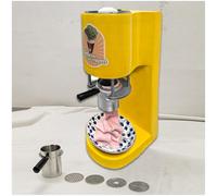 Commercial Spaghetti Ice Cream Press Machine with 4 Molds for Soft Serve Dessert Creation
