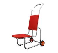 Commercial Stacked Chair Cart, Mobile Chairs Manager Tool,Push-Style Chair Holder, For Wedding, Kitchen, Banquet, Party,Holds 15 Chairs