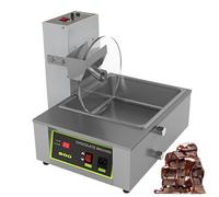 Commercial Stainless Steel Chocolate Melting Machine, Automatic Tempering with Adjustable Speed Mixing Wheel for Smooth Melting and Tempering