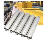 Commercial Stainless Steel Conveyor Roller Replacement, 38mm Diameter, 750mm Length, Heavy-Duty Industrial Transmission Parts, with Bearings for Efficient Transport