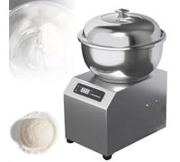 Commercial Stainless Steel Electric Dough Maker, 1800W Heavy Duty Spiral Mixer with Bowl, Lid & Timer for Restaurant Bakery Pizzeria