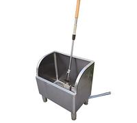 Commercial Stainless Steel Floor Mount Mop Sink, Laundry Room Slop Sink with Strainer Double Overflow Prevention Perfect for Restaurant, Bar, Buffet/S(Silver 80 * 40 * 60Cm)