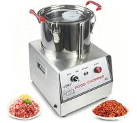 Commercial Stainless Steel Food Processor, 15L Electric Vegetable Shredder, Multifunctional Meat Grinder with S-Shaped Blade for Efficient Food Preparation