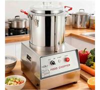 Commercial Stainless Steel Food Processor, High-Power Electric Cutter for Vegetables, Meat, and Ginger