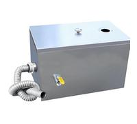Commercial Stainless Steel Grease Interceptor - Grease Trap with Removable Filter Basket, Under Sink Use for Restaurant/Factory/Home Kitchen(Size:40x25x25cm)