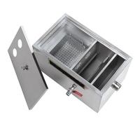 Commercial Stainless Steel Grease Trap, Under Sink Wastewater Grease Filter for Restaurant Kitchens, Top Entry Design for Efficient Grease Management