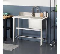 Commercial Stainless Steel Kitchen Single Bowl Sink